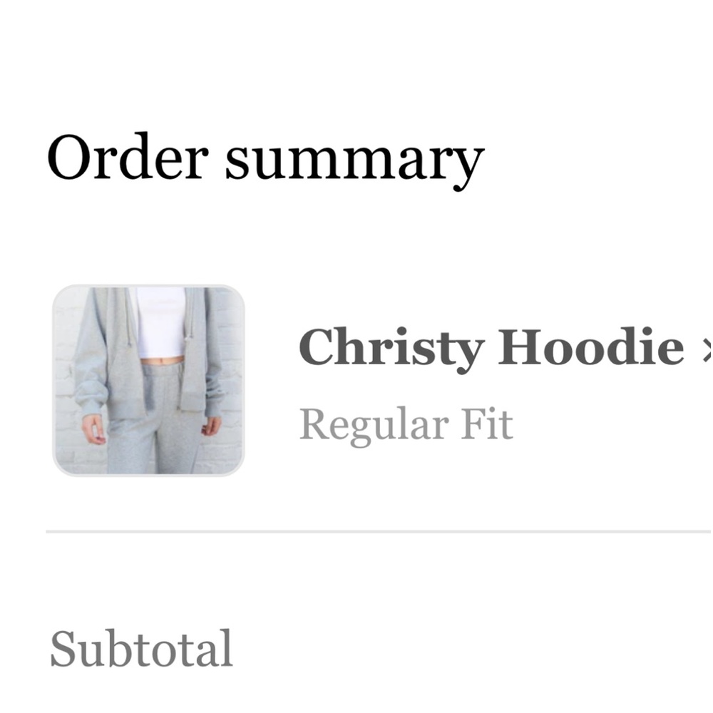 Brandy Melville Crop Zip Up - Picture 5 of 5